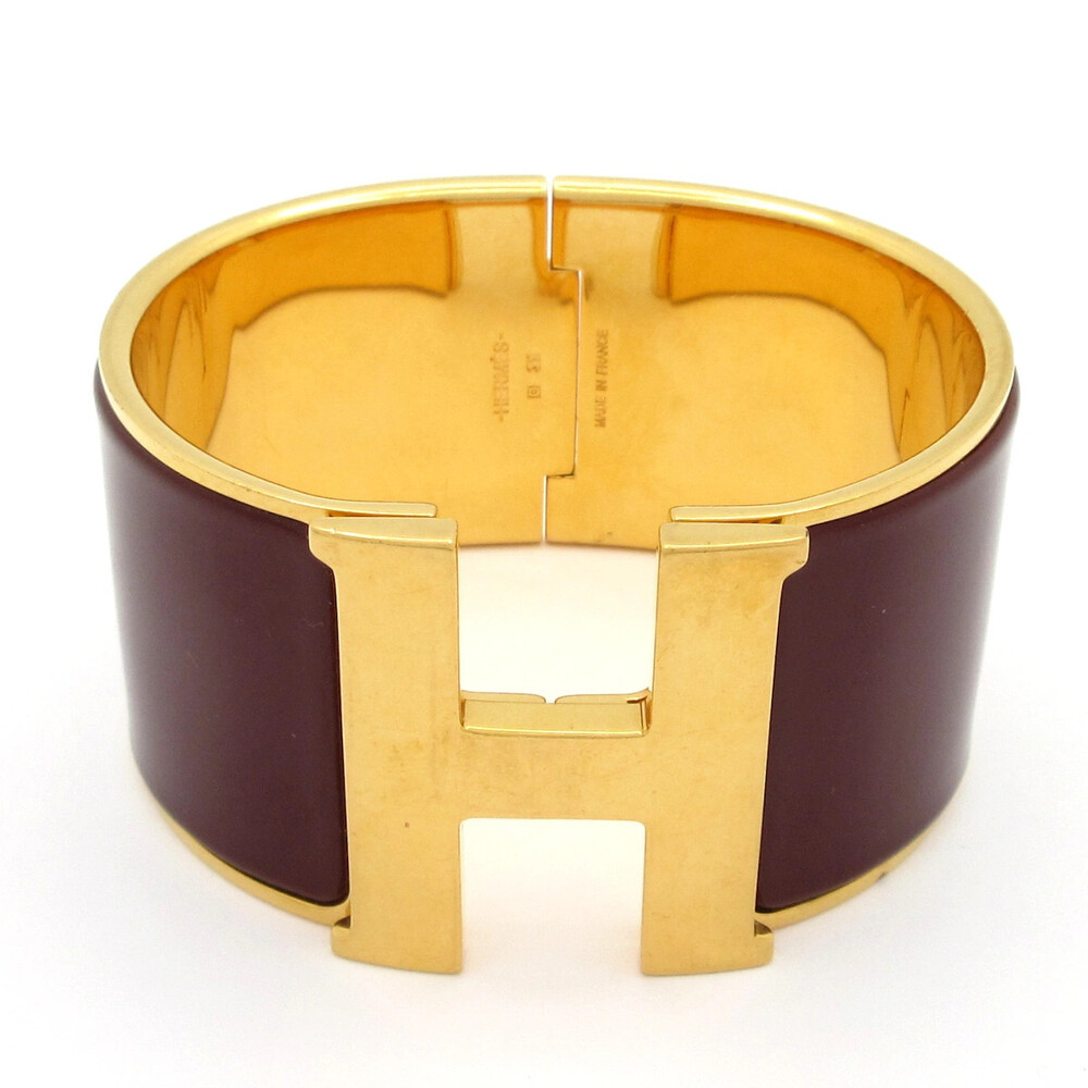 Hermes Click Crack Tgm Gold Dark Brown #307406H64B